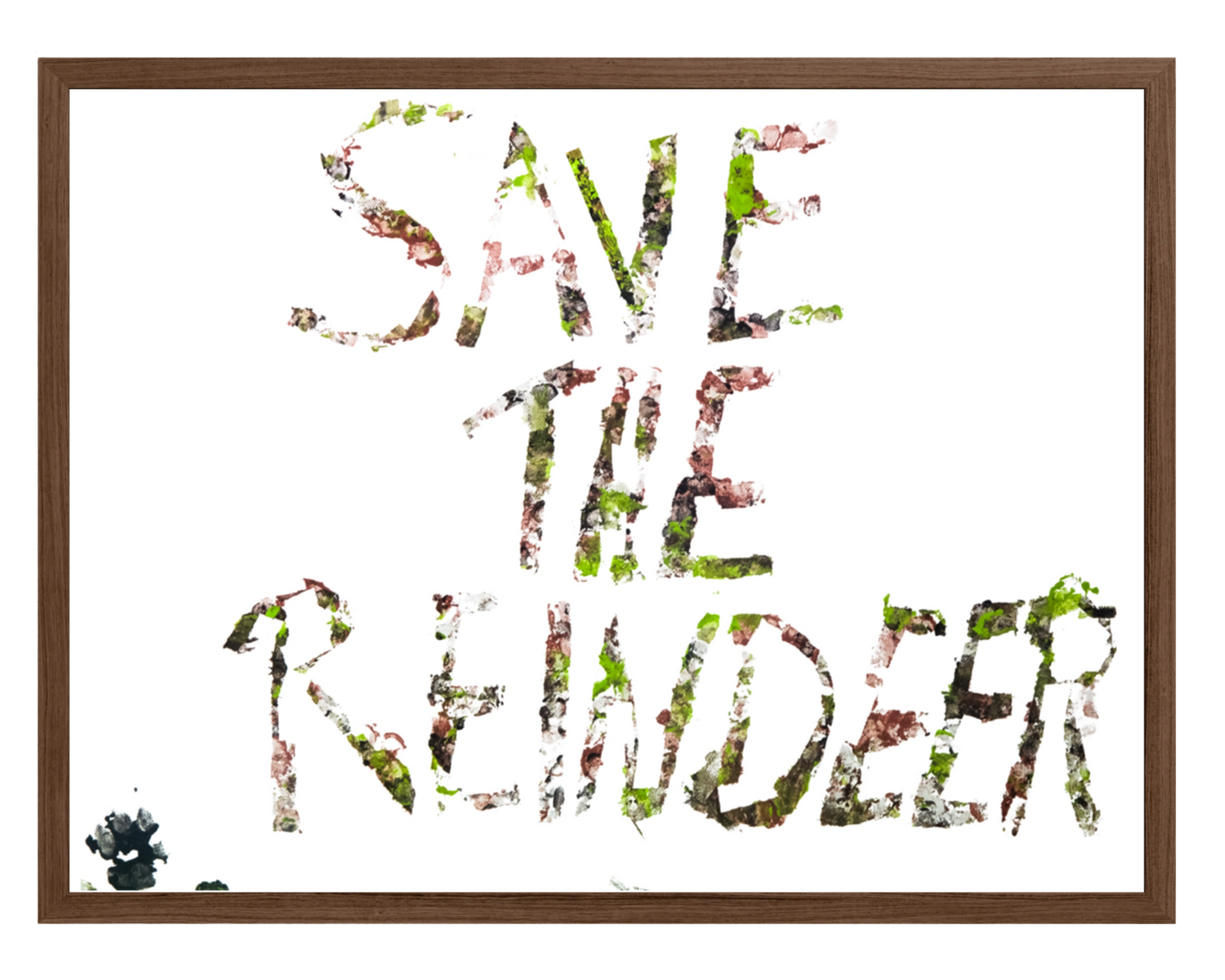 "Save The Reindeer" Framed Artwork