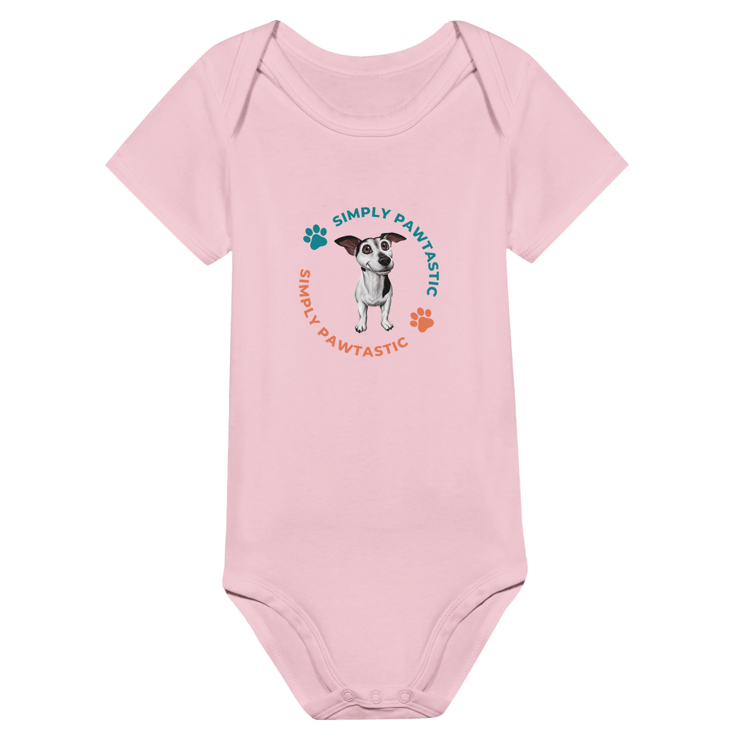 Paw Art By Prinz-Classic Baby Short Sleeve Bodysuit