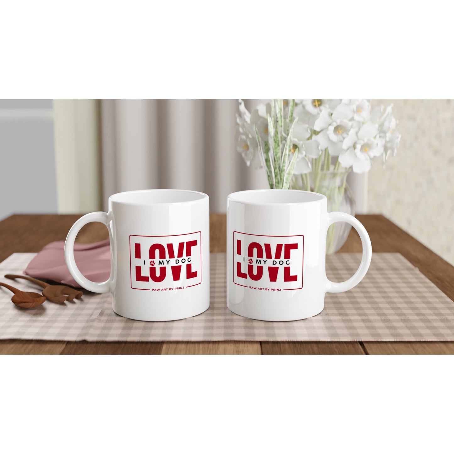 Paw Art By Prinz-Valentine's White 11oz Ceramic Mug