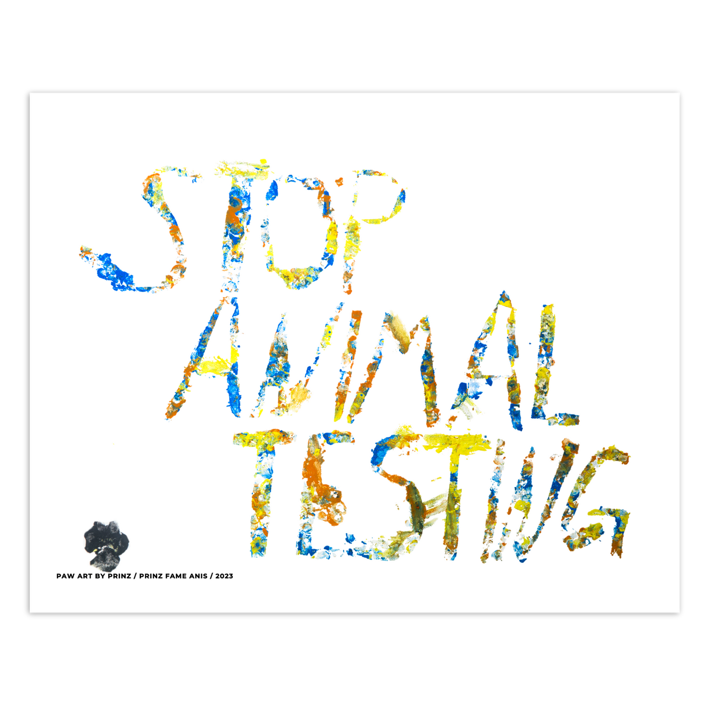 "Stop Animal Testing" Artwork