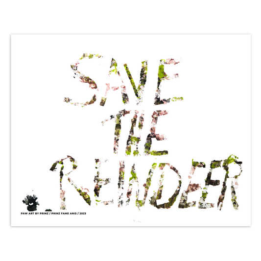 "Save The Reindeer" Artwork