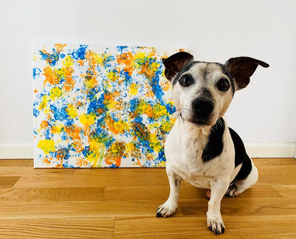 "Dancing Paws" Framed Artwork