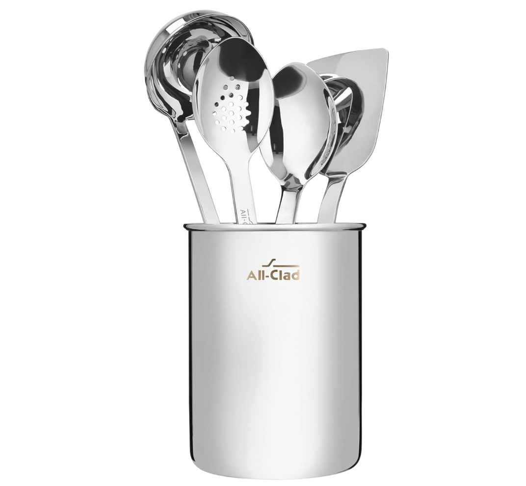 All-Clad 5-Piece Stainless Steel Kitchen Utensil Set