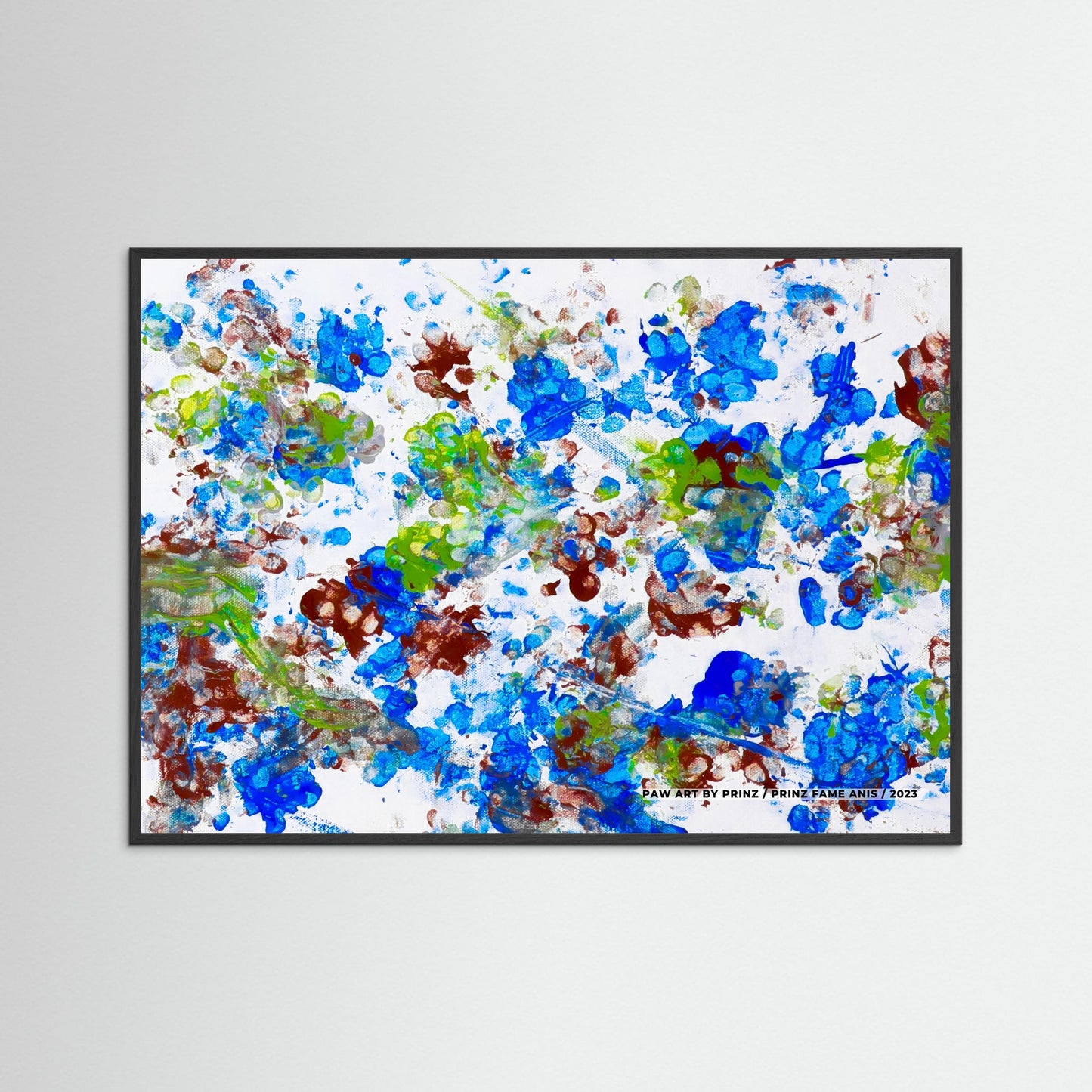 "The Blue Paw" Framed Artwork