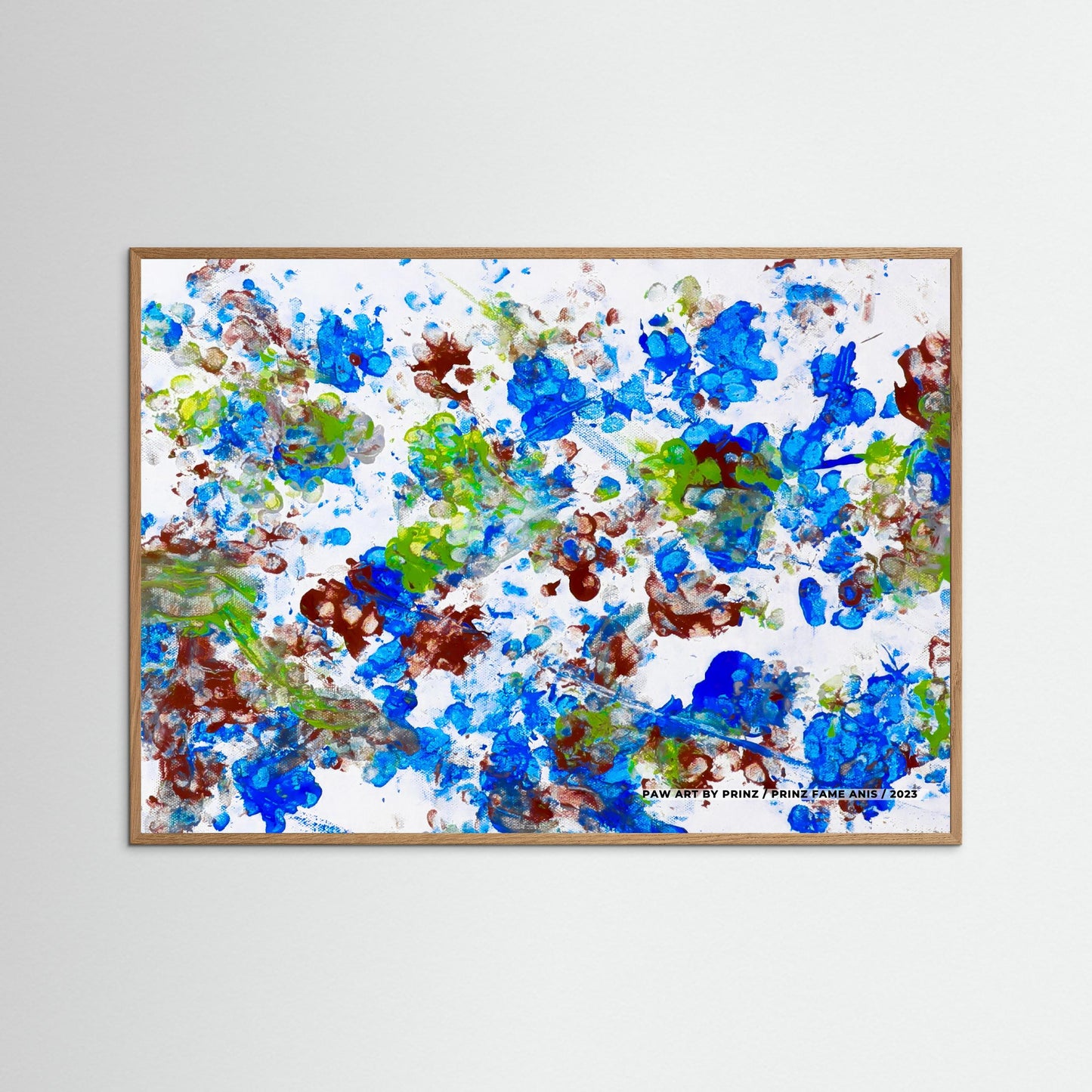 "The Blue Paw" Framed Artwork