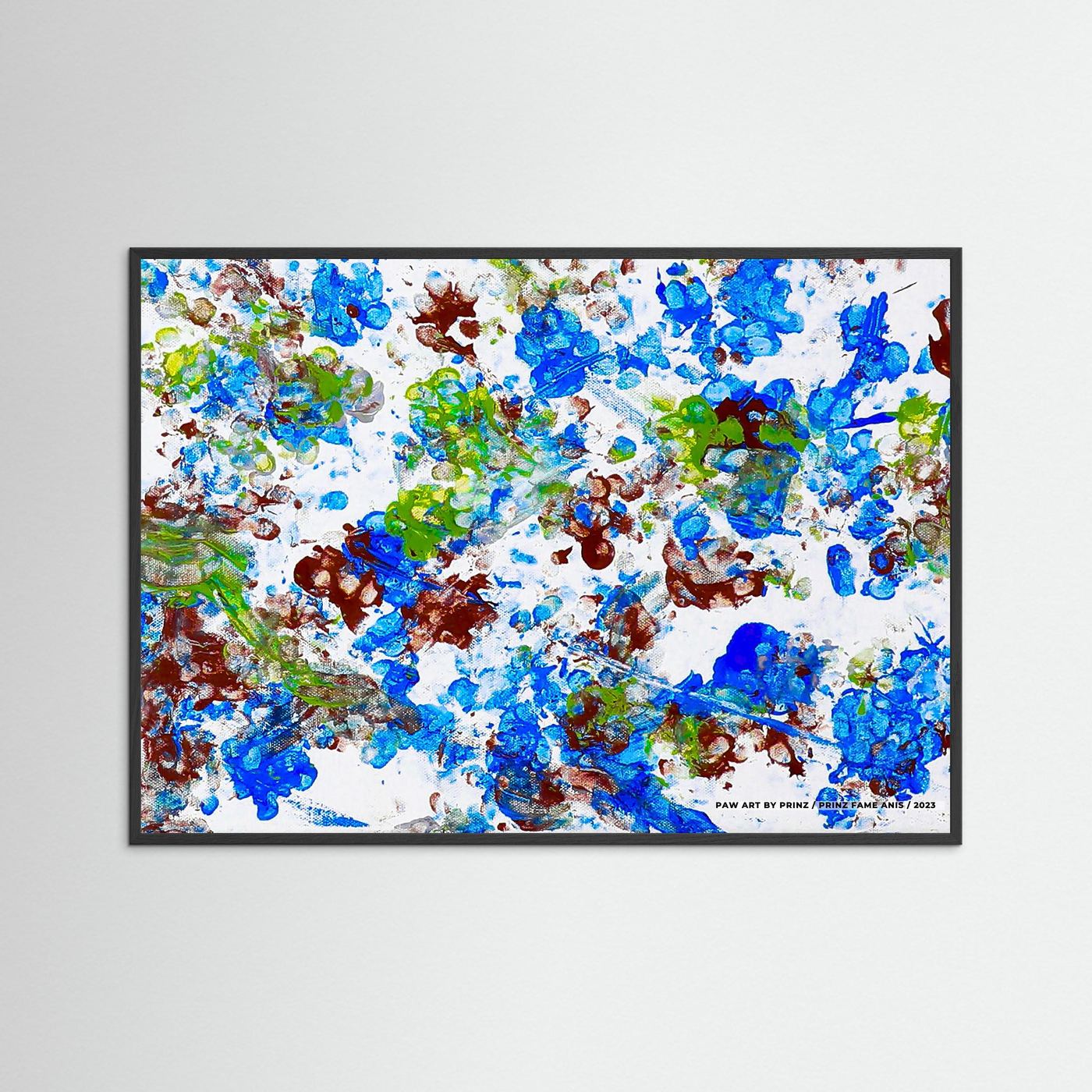 "The Blue Paw" Framed Artwork