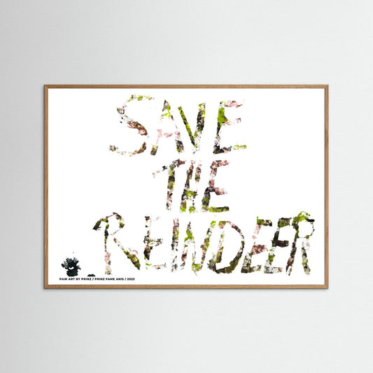 "Save The Reindeer" Framed Artwork
