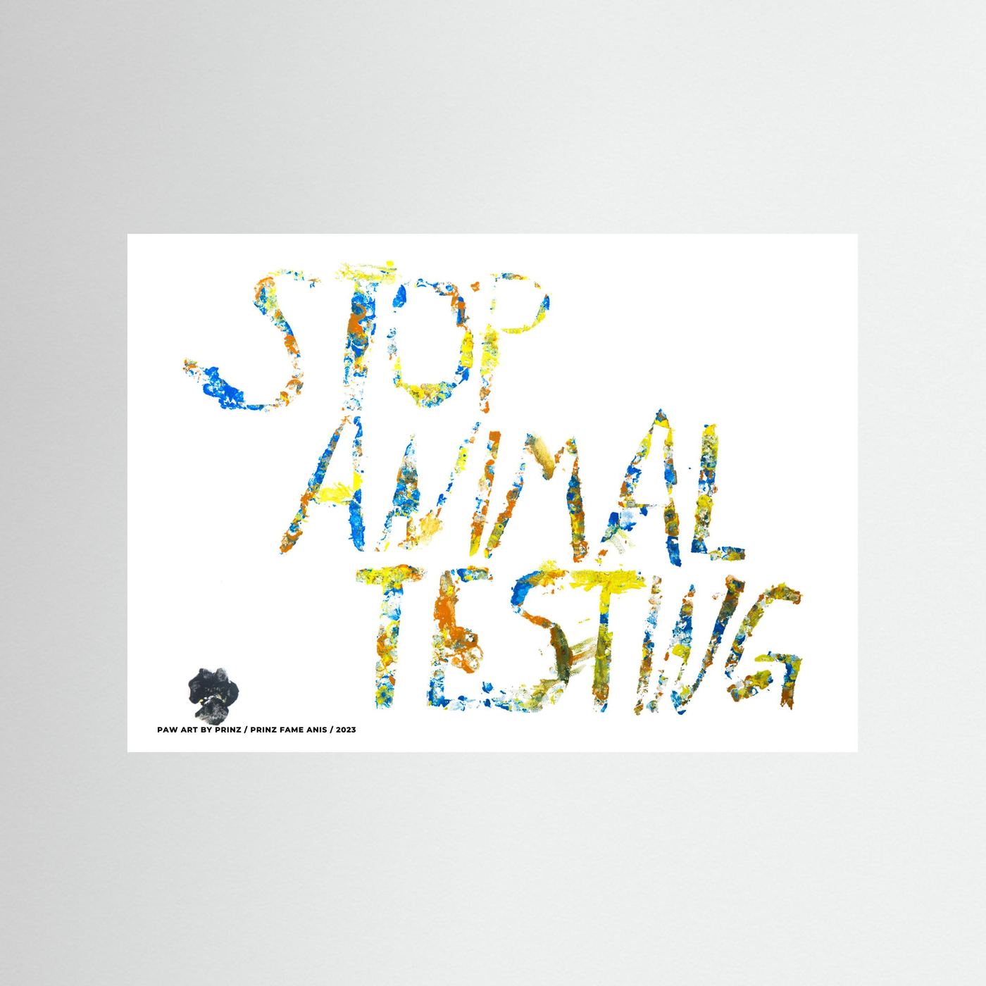 "Stop Animal Testing" Artwork