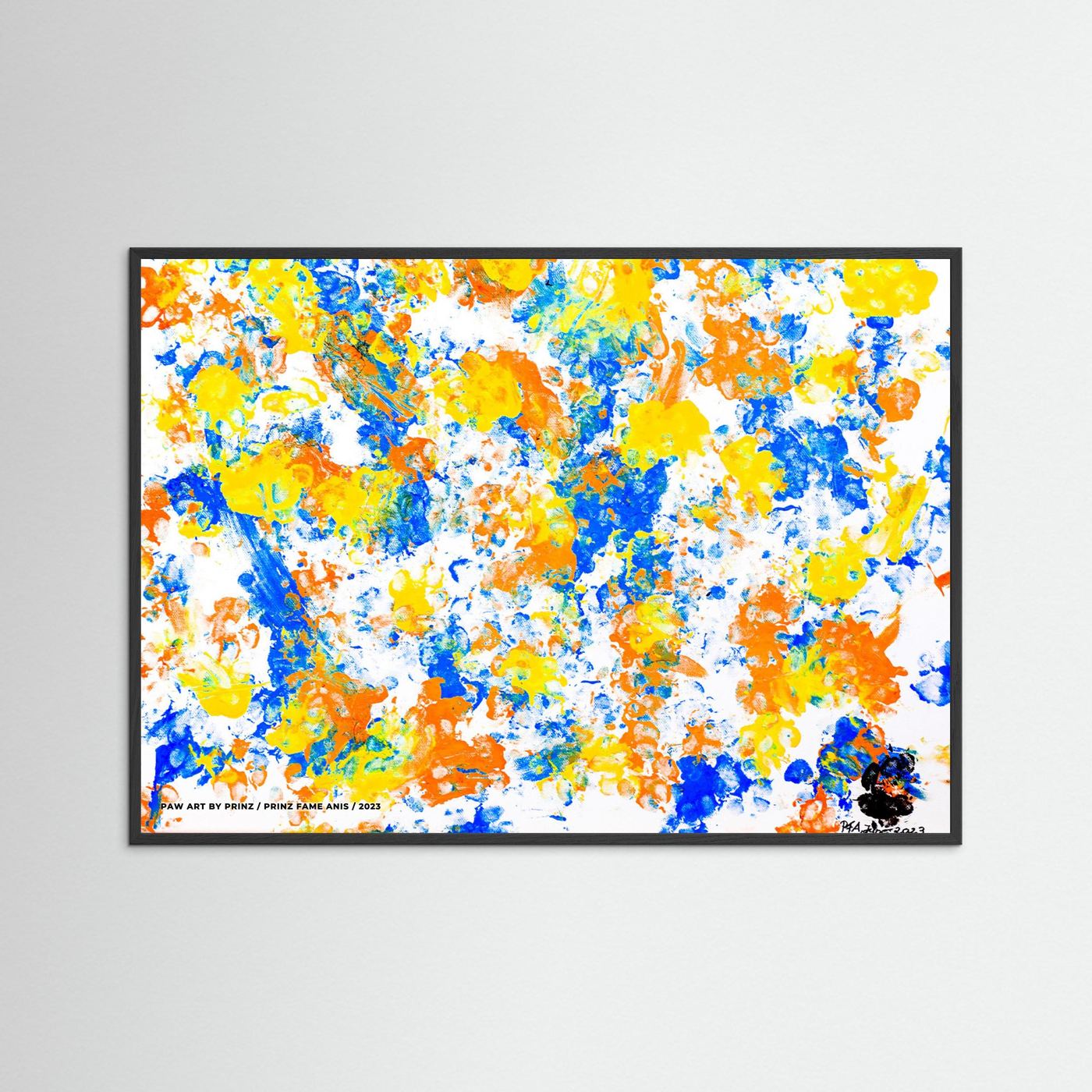 "Dancing Paws" Framed Artwork