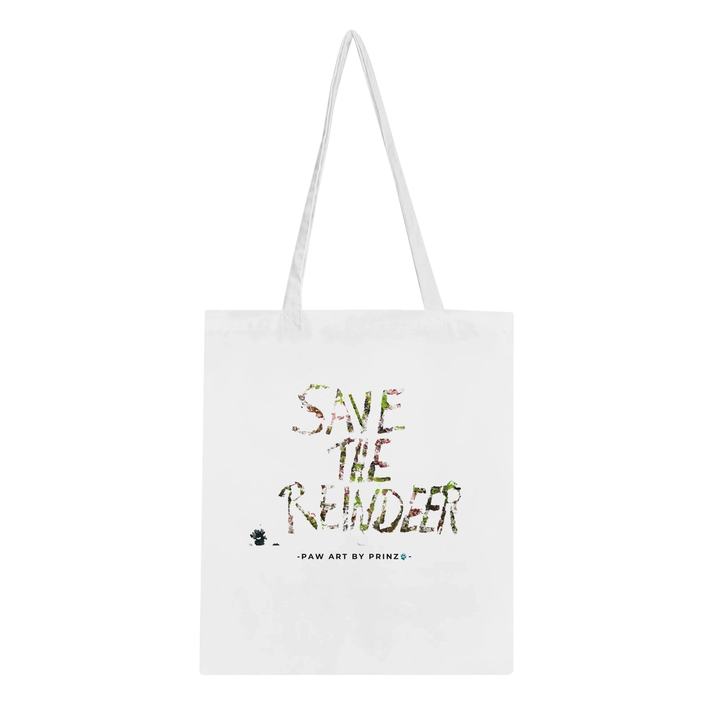 Paw Art by Prinz - Classic Tote Bag - Save The Reindeer - Paw Art Artwork