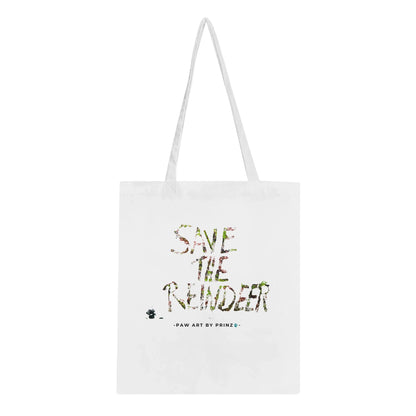 Paw Art by Prinz - Classic Tote Bag - Save The Reindeer - Paw Art Artwork