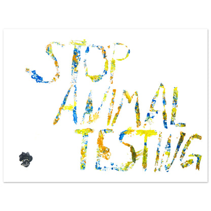 Paw Art by Prinz-Stop Animal Testing 
Artwork Poster