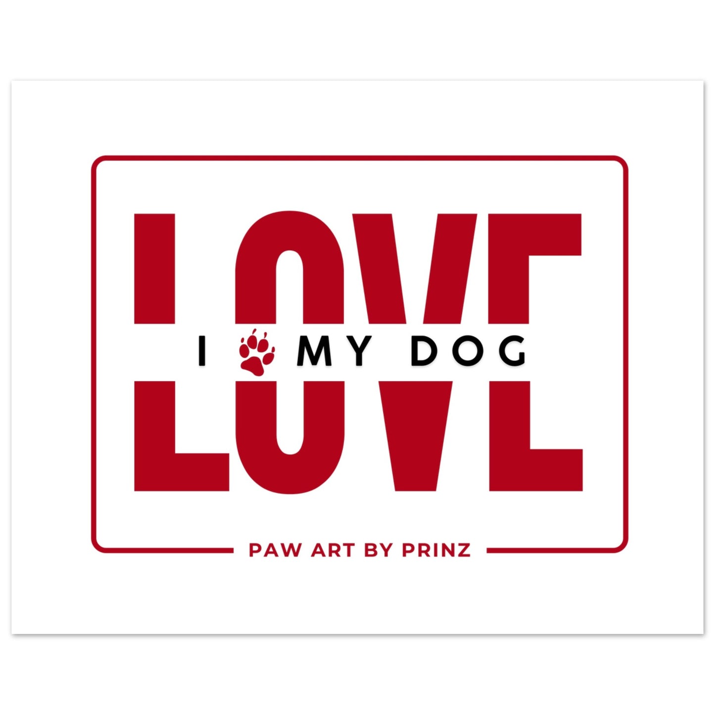 Paw Art by Prinz-Valentine's Premium Matte Paper Poster