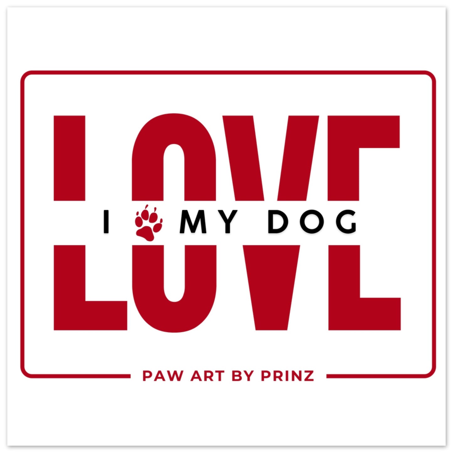 Paw Art by Prinz-Valentine's Premium Matte Paper Poster