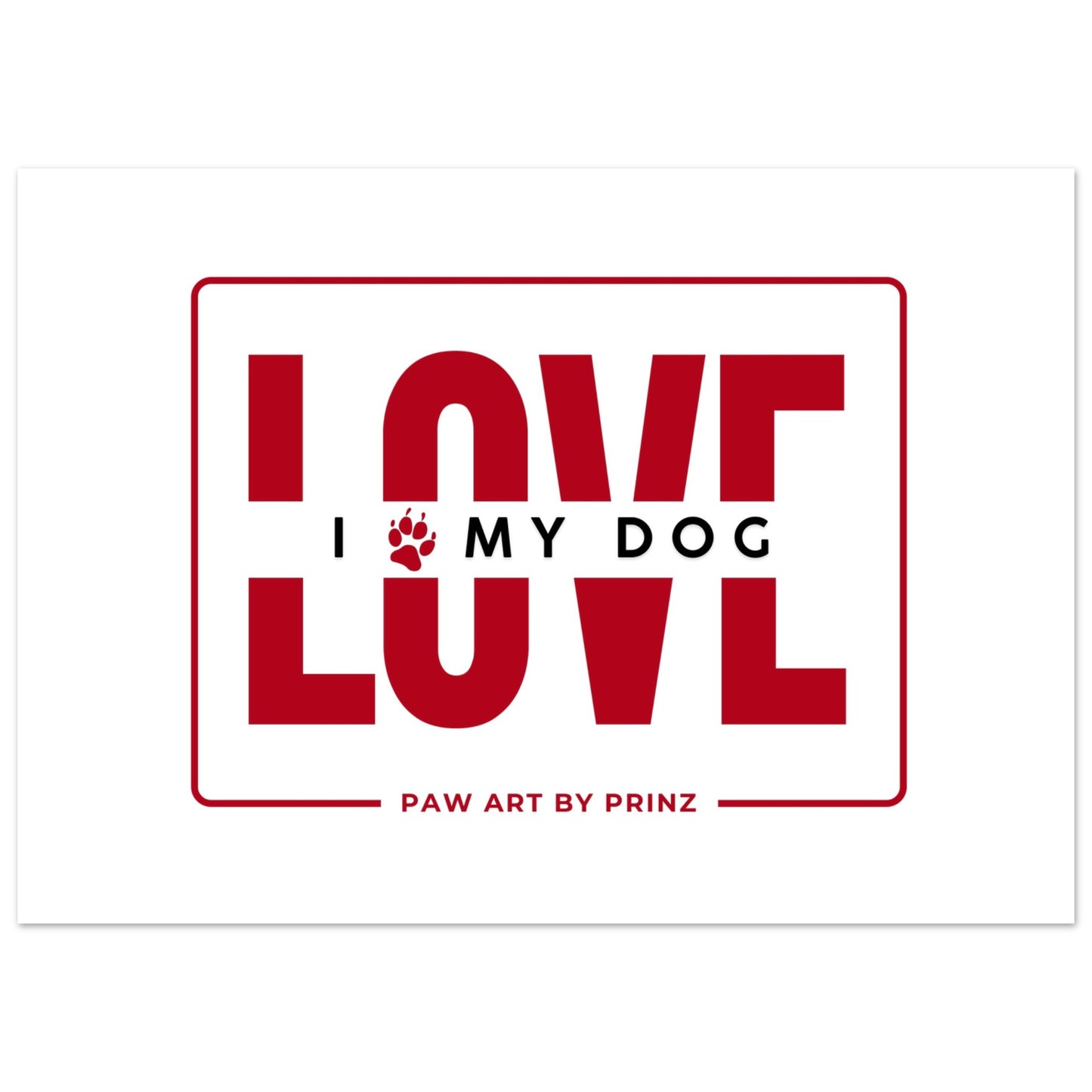 Paw Art by Prinz-Valentine's Premium Matte Paper Poster