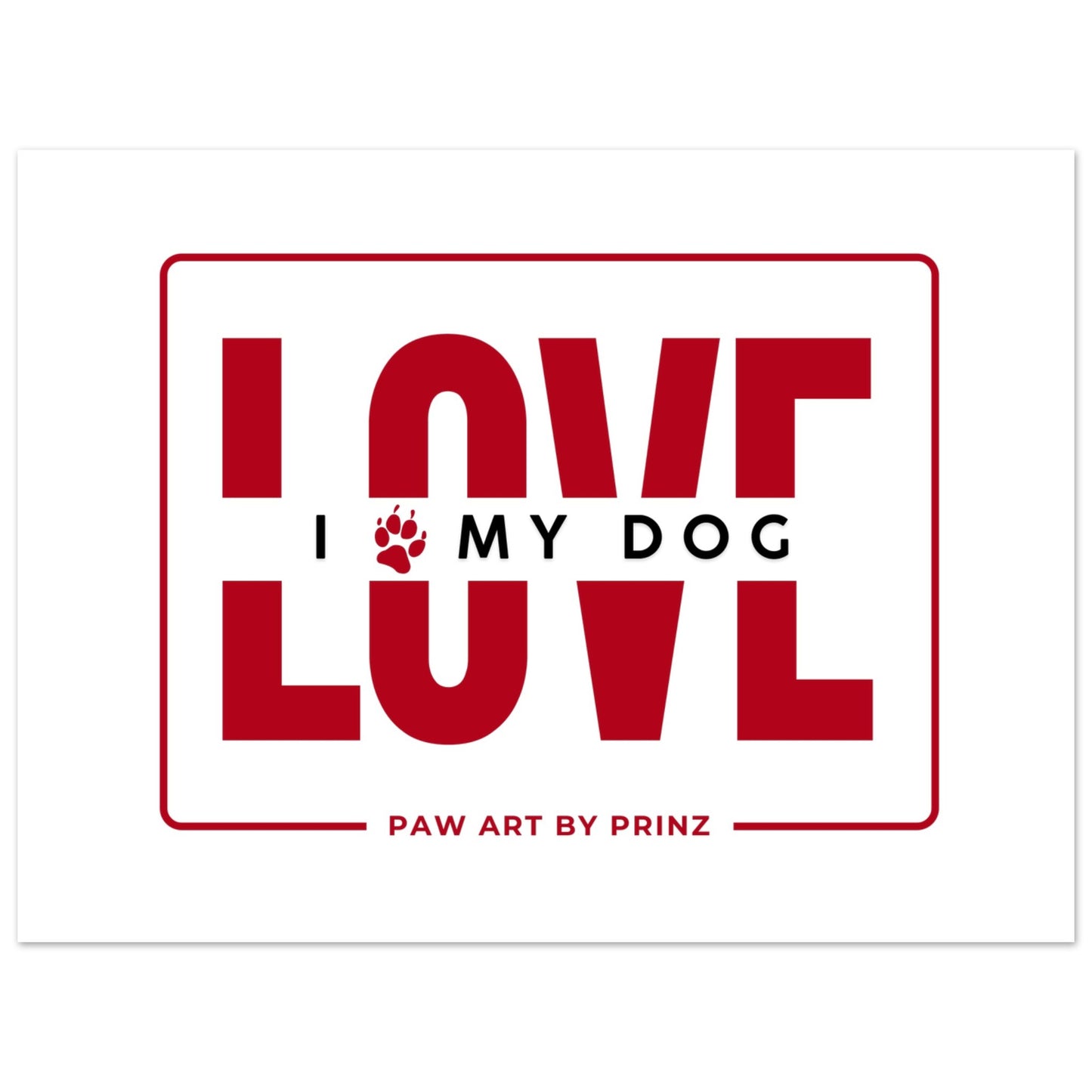 Paw Art by Prinz-Valentine's Premium Matte Paper Poster