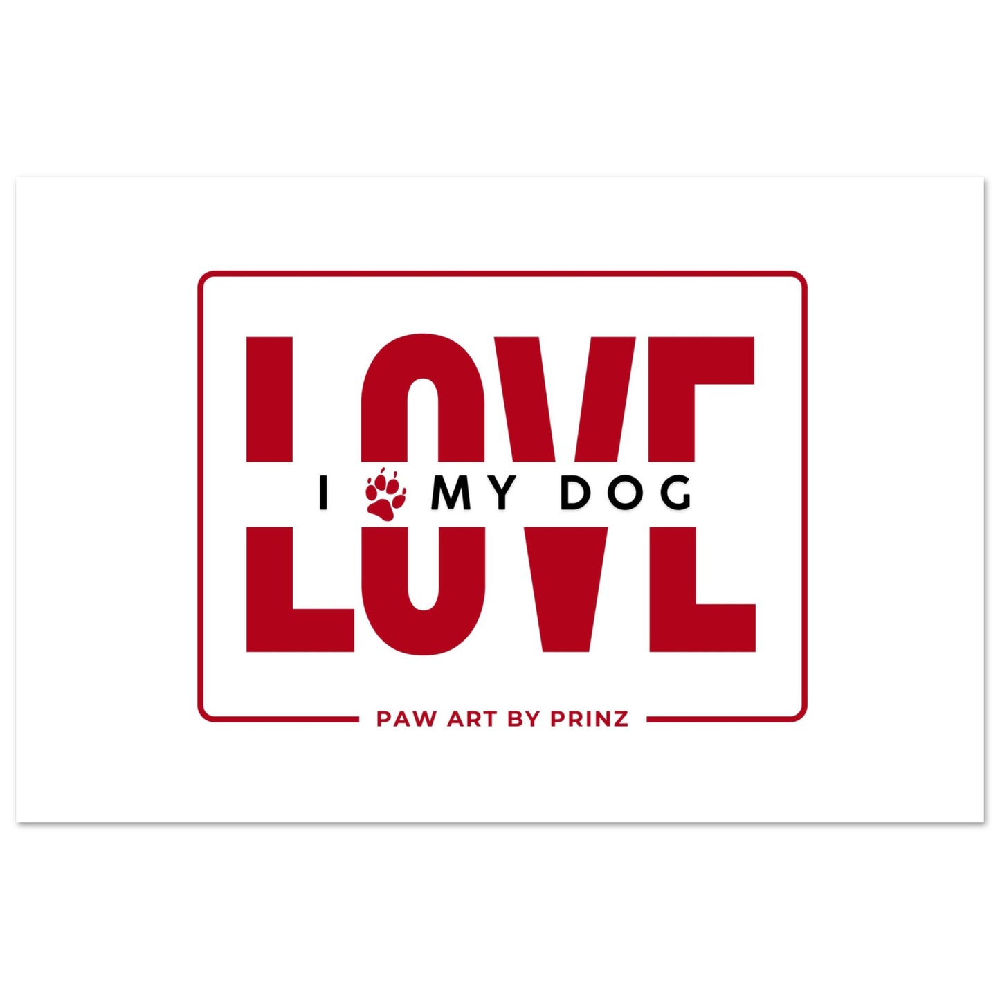 Paw Art by Prinz-Valentine's Premium Matte Paper Poster