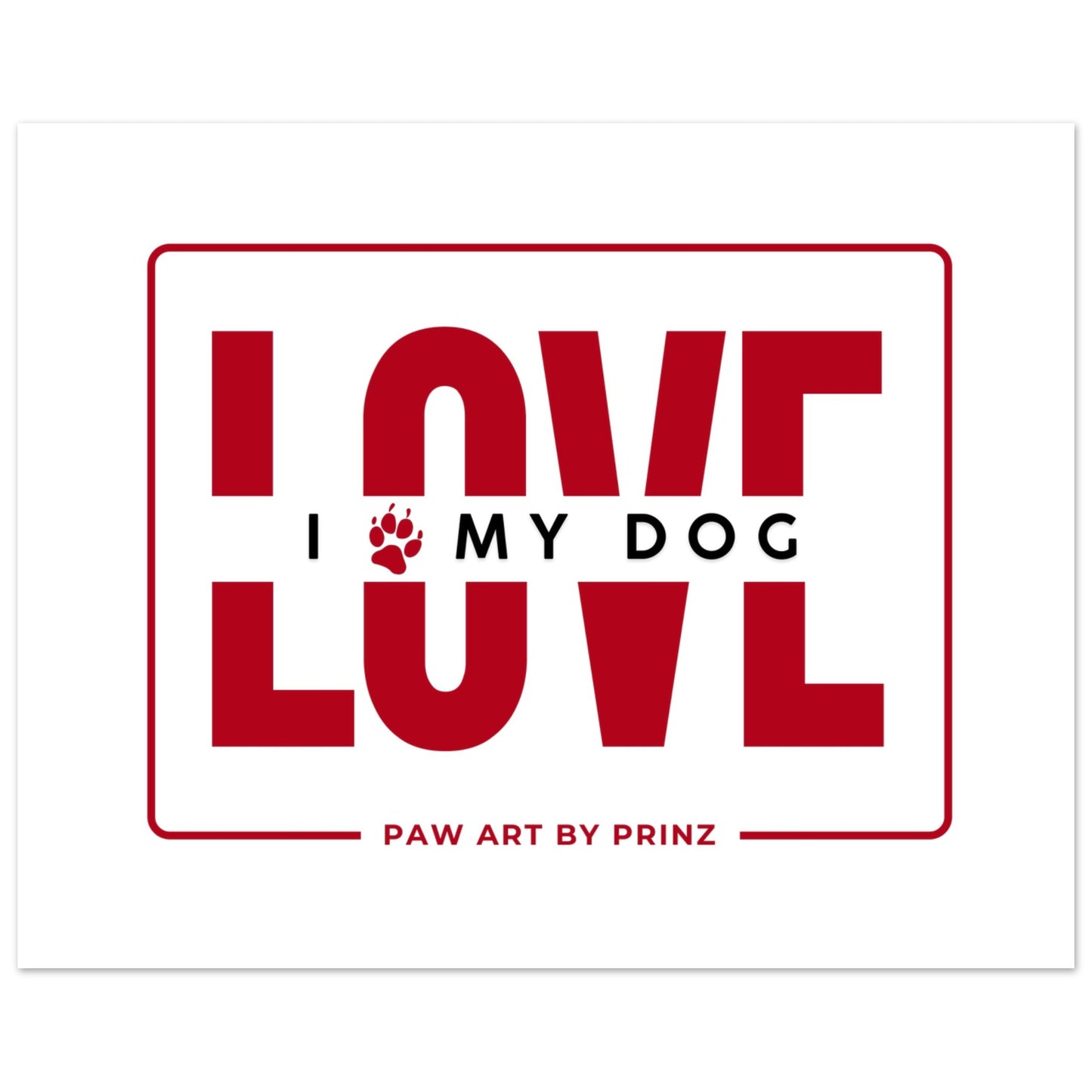 Paw Art by Prinz-Valentine's Premium Matte Paper Poster