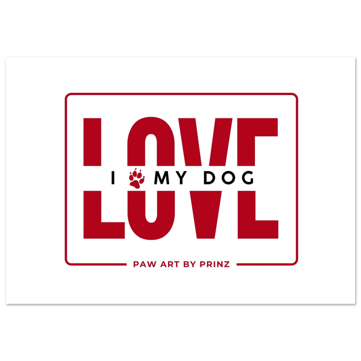 Paw Art by Prinz-Valentine's Premium Matte Paper Poster