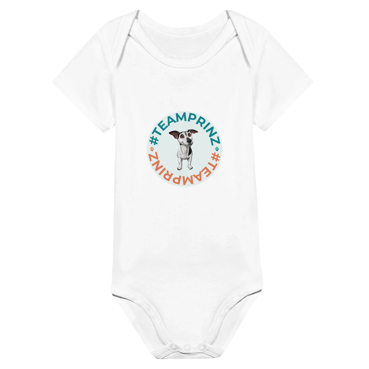 Paw Art By Prinz-Classic Baby Short Sleeve Bodysuit