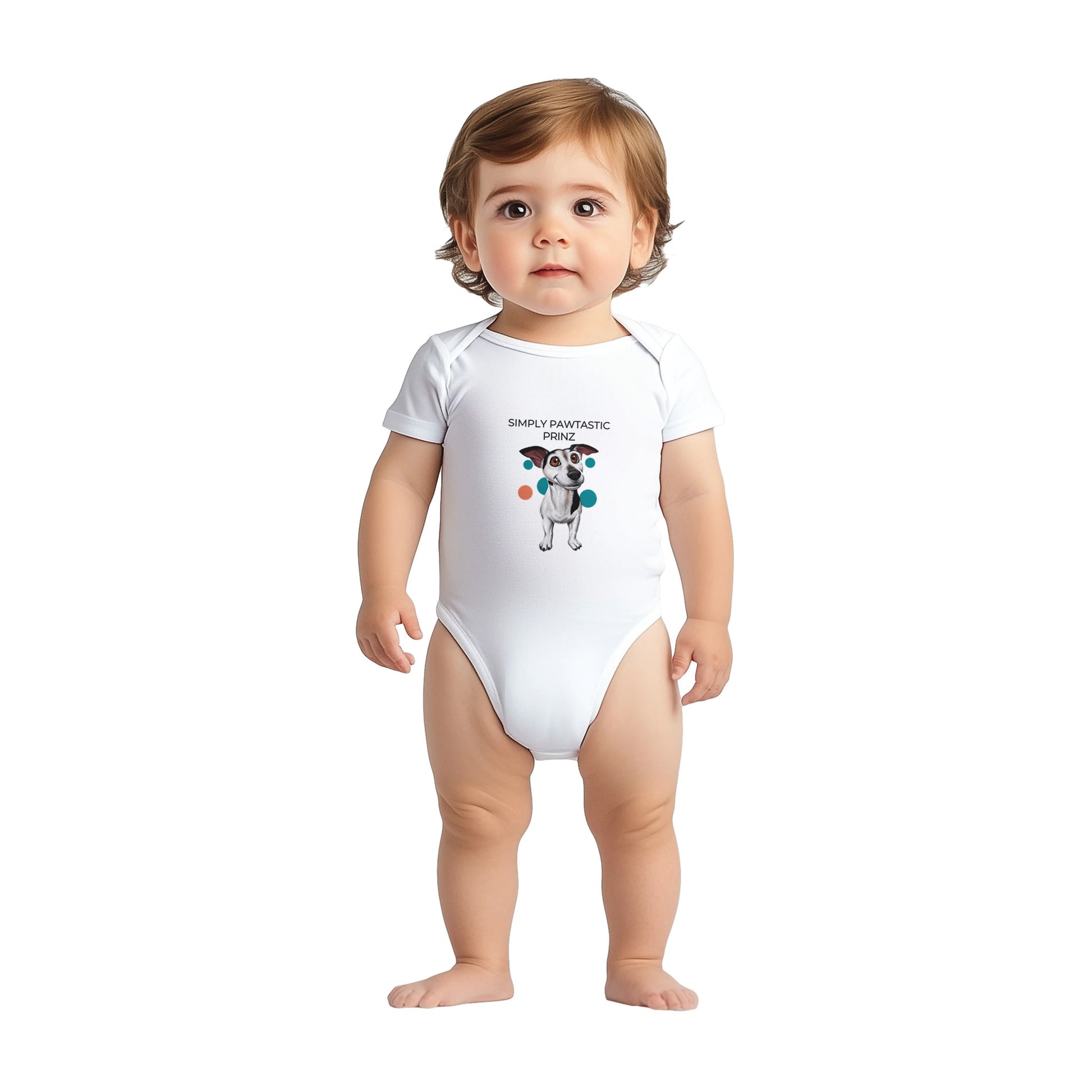 Paw Art By Prinz-Classic Baby Short Sleeve Bodysuit