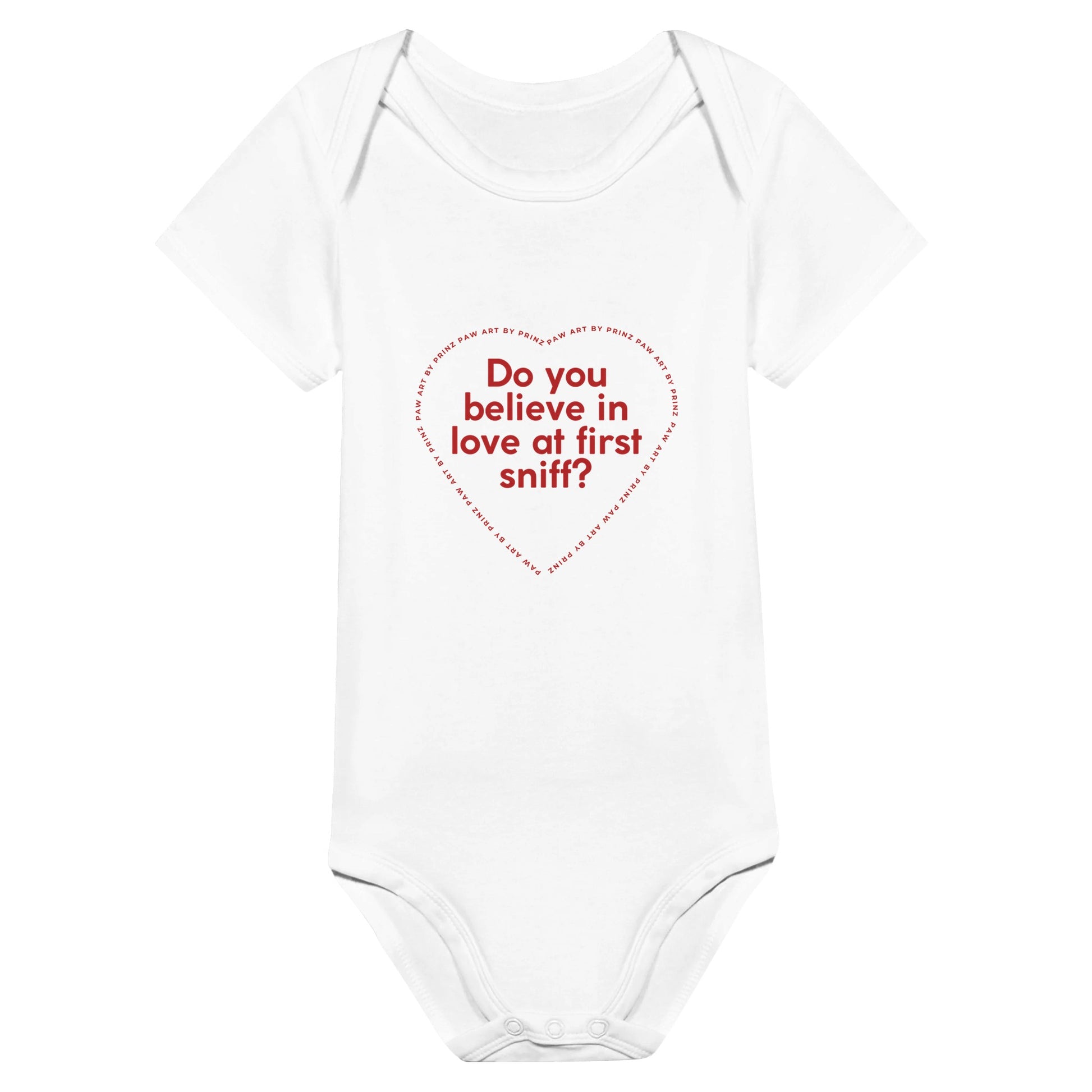 Paw Art By Prinz- Valentine's Classic Baby Short Sleeve Bodysuit 