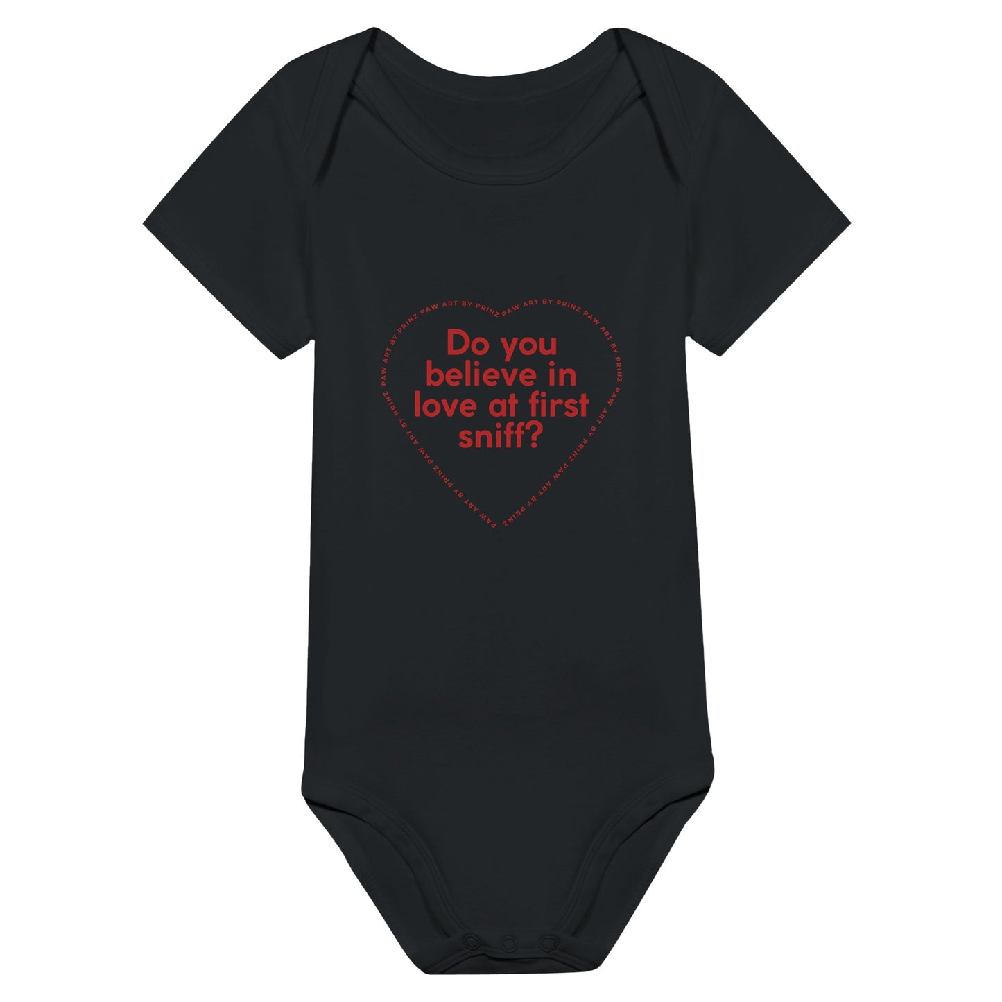 Paw Art By Prinz- Valentine's Classic Baby Short Sleeve Bodysuit 