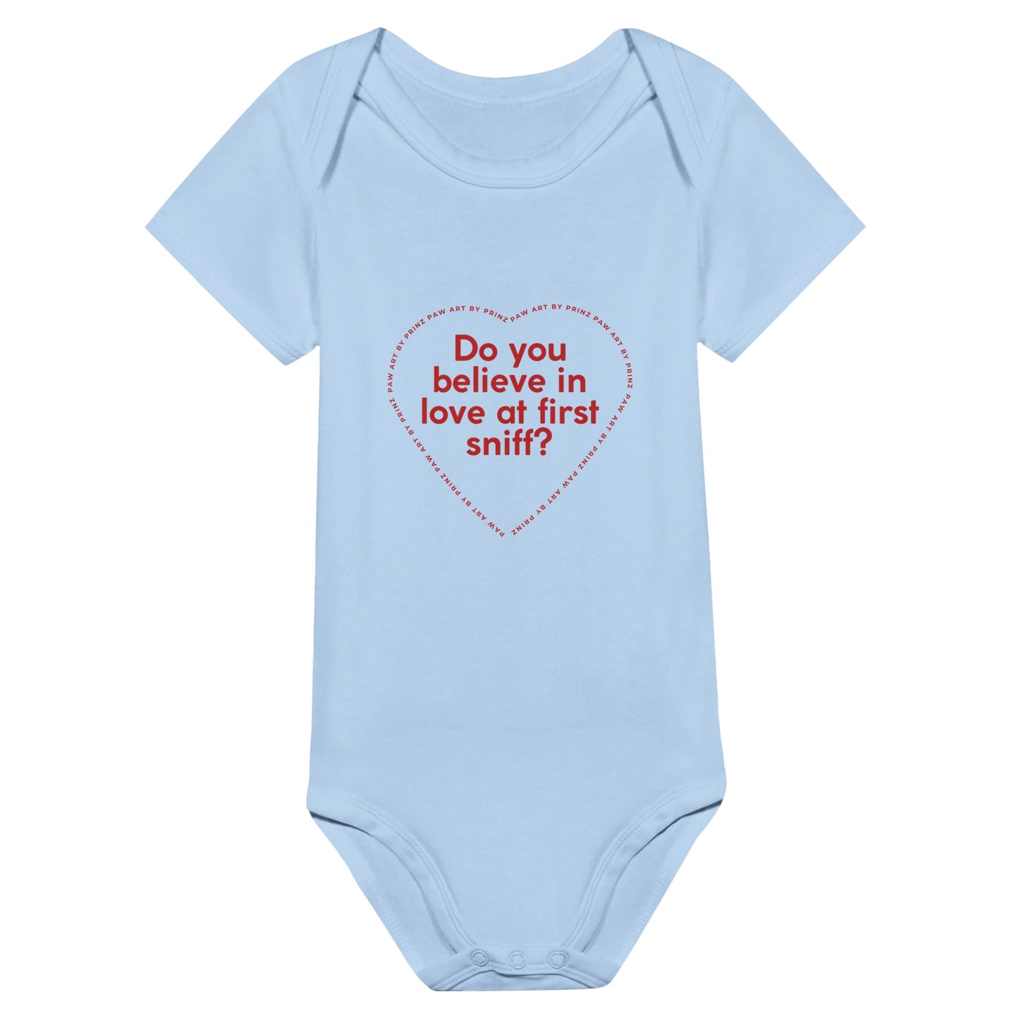 Paw Art By Prinz- Valentine's Classic Baby Short Sleeve Bodysuit 