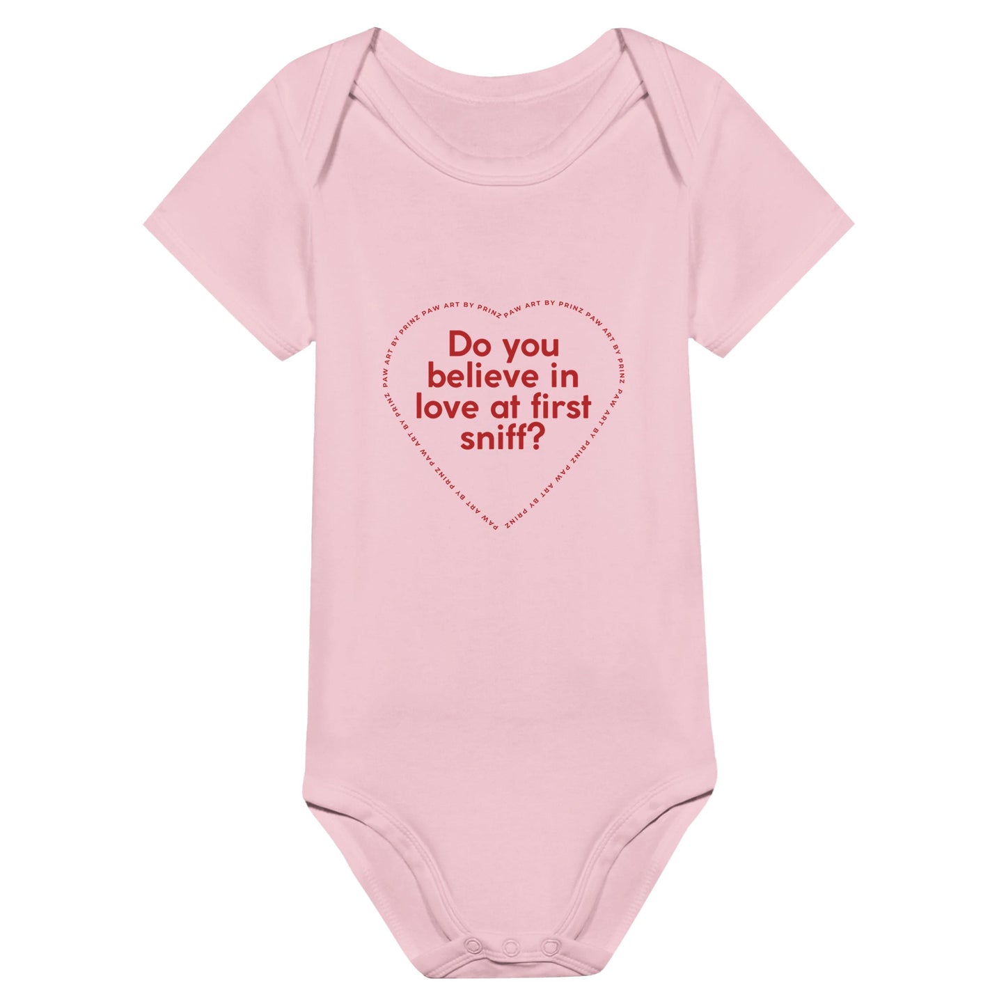 Paw Art By Prinz- Valentine's Classic Baby Short Sleeve Bodysuit 