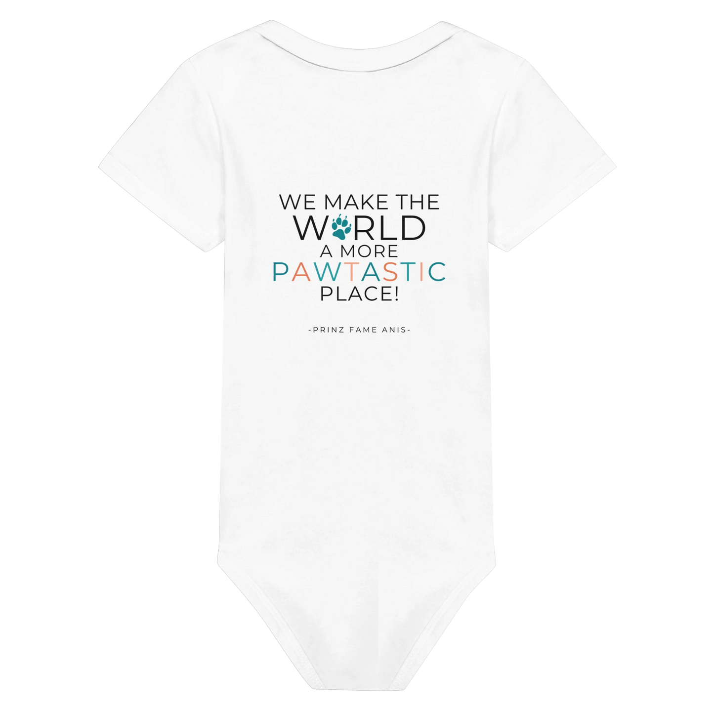 Paw Art By Prinz-Classic Baby Short Sleeve Bodysuit