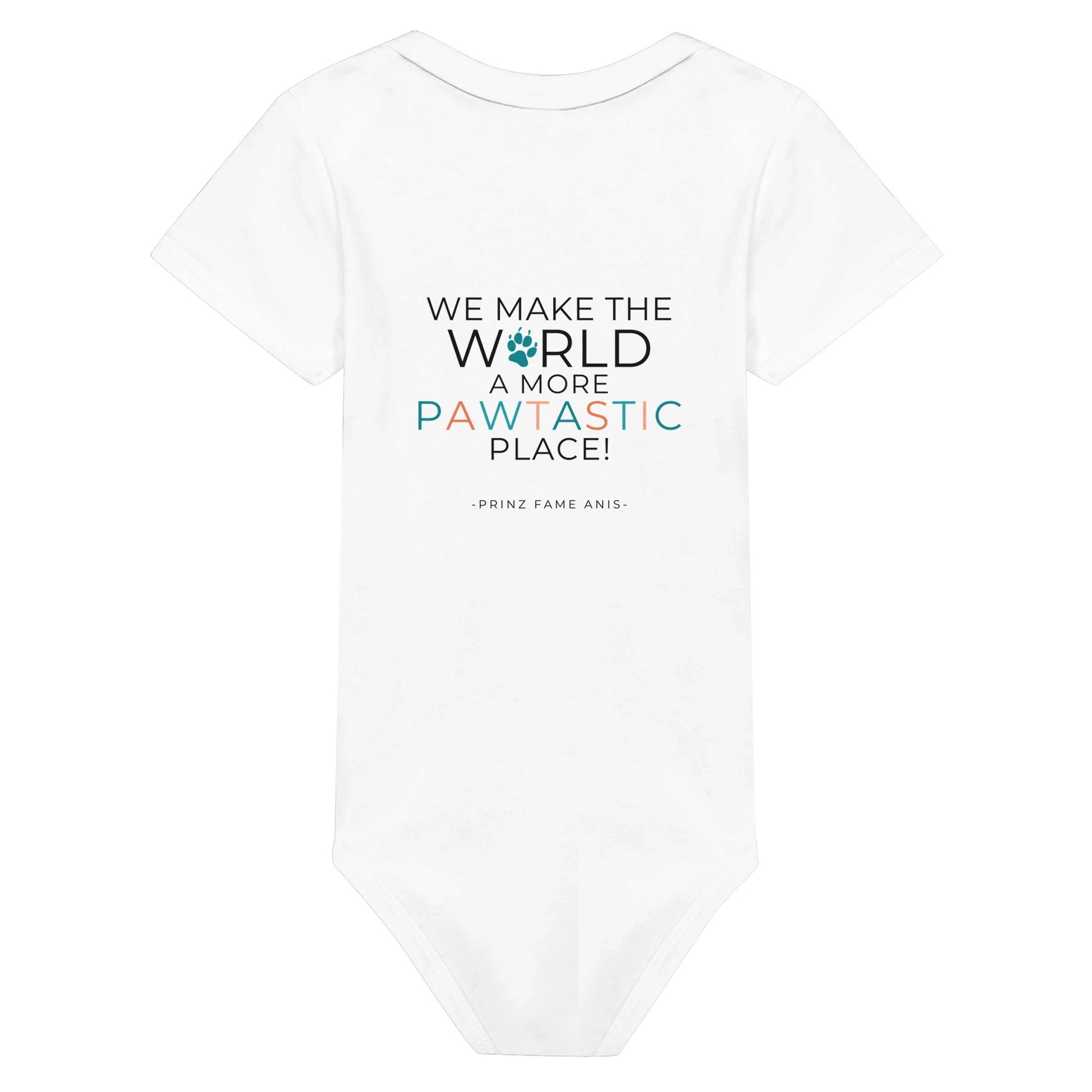Paw Art By Prinz-Classic Baby Short Sleeve Bodysuit