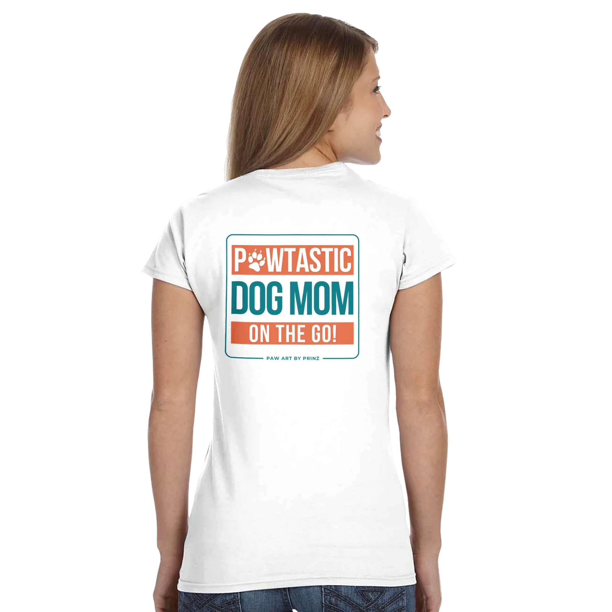 Paw Art By Prinz-Classic Womens Crewneck T-shirt | Gildan® 64000L | Mother's Day