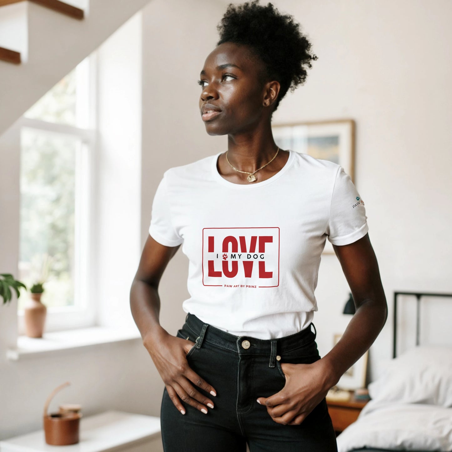 Paw Art By Prinz-Valentine's Classic Womens Crewneck T-shirt | Gildan® 64000L