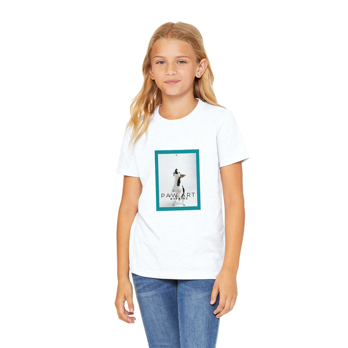 Paw Art By Prinz-Premium Kids Crewneck T-shirt