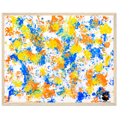 Paw Art by Prinz Dancing Paws Artwork Framed Poster