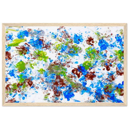 Paw Art by Prinz-The Blue Paw Framed Poster