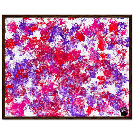 Paw Art by Prinz The Pink Chaos Artwork Framed Poster