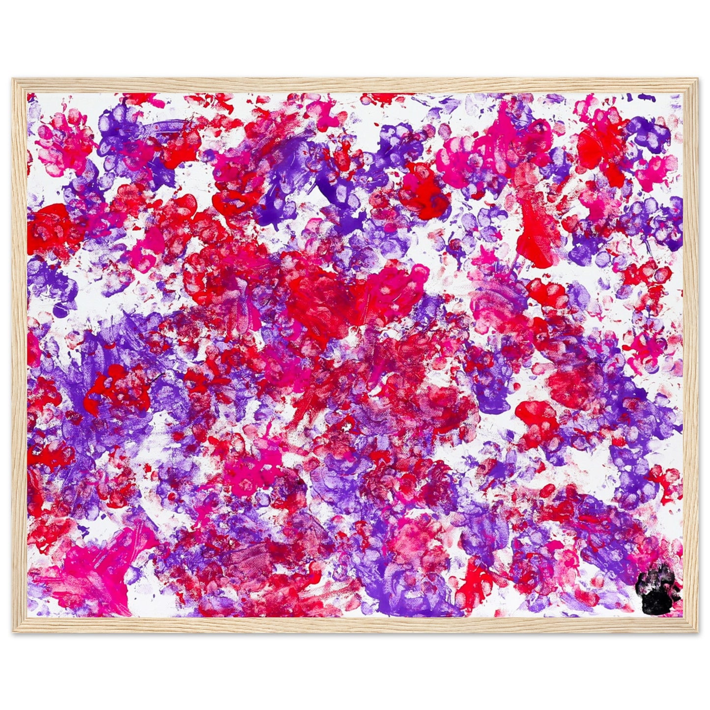 Paw Art by Prinz The Pink Chaos Artwork Framed Poster