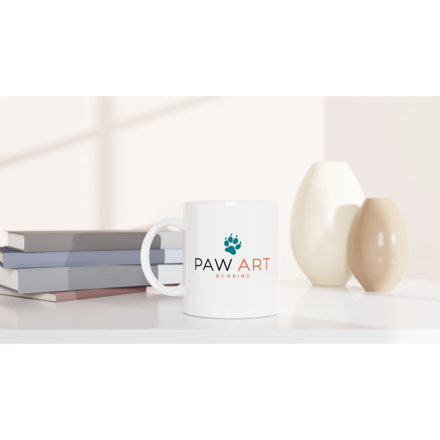 Paw Art By Prinz-White 11oz Ceramic Mug