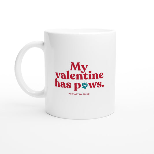 Paw Art By Prinz-Valentine's White 11oz Ceramic Mug