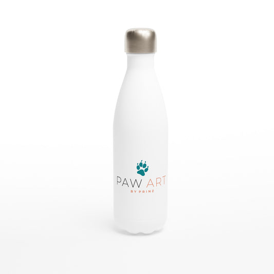 Paw Art By Prinz-White 17oz Stainless Steel Water Bottle