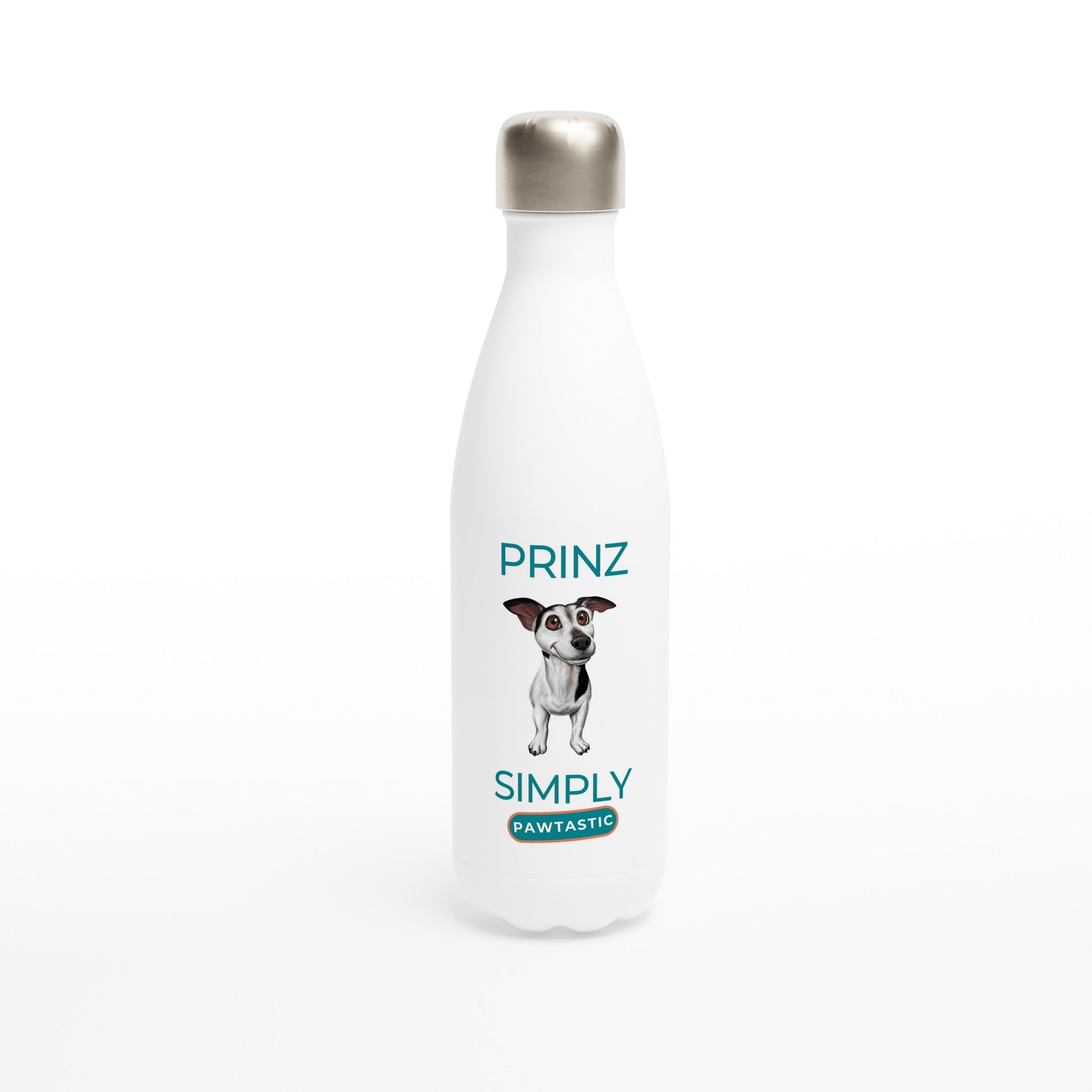 Paw Art By Prinz-White 17oz Stainless Steel Water Bottle