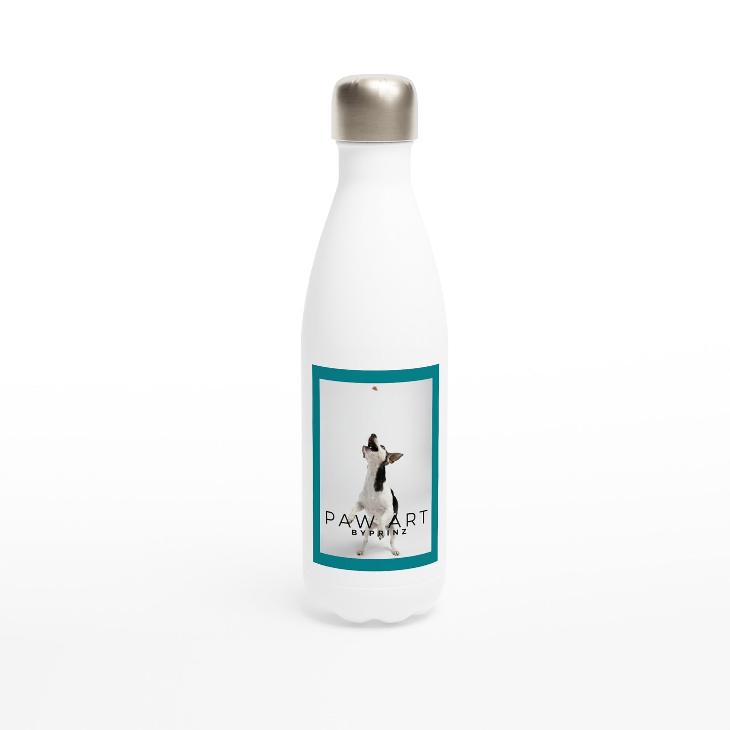 Paw Art By Prinz-White 17oz Stainless Steel Water Bottle