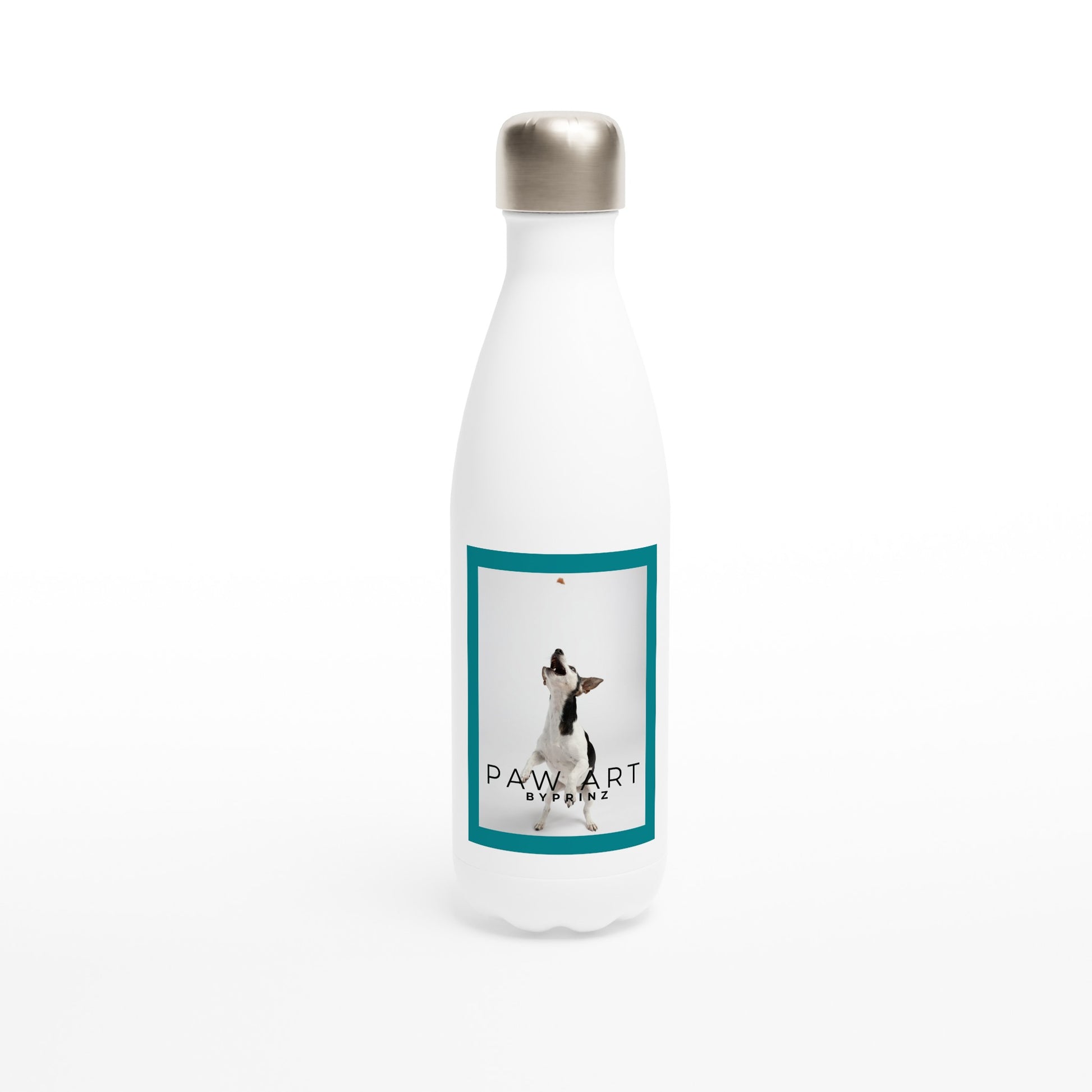 Paw Art By Prinz-White 17oz Stainless Steel Water Bottle