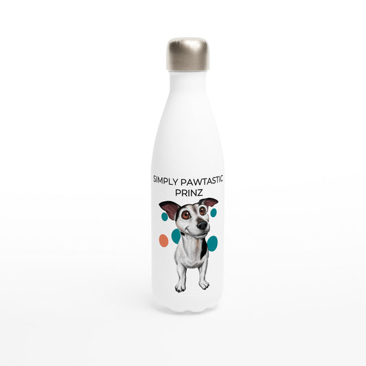 Paw Art By Prinz-White 17oz Stainless Steel Water Bottle