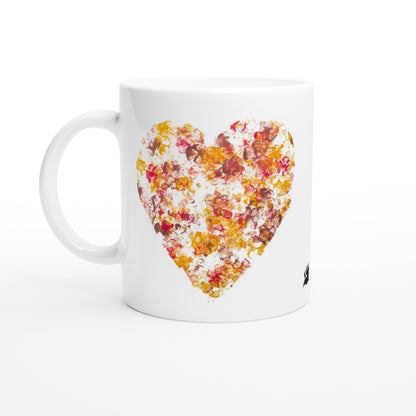 Paw Art by Prinz - White Ceramic Mug - Autumn Love - Paw Art Artwork