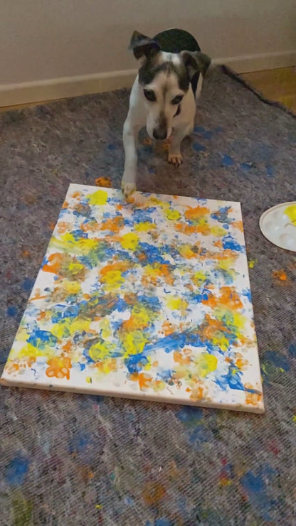 "Dancing Paws" Framed Artwork